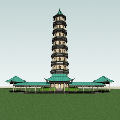 Chinese-style pagoda