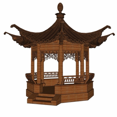 Chinese style leisure pavilion