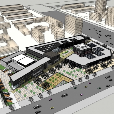 modern business district planning