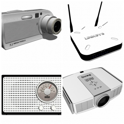 Modern Projector-Router Combo