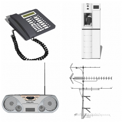 Modern radio antenna combination