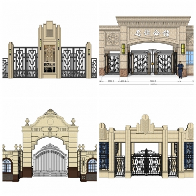 Neoclassical Style community entrance