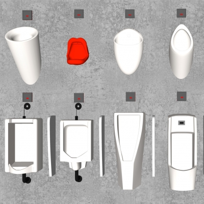 Modern urinal combo