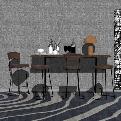 Industrial wind bar chair