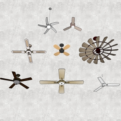 Modern ceiling fan fan model combination