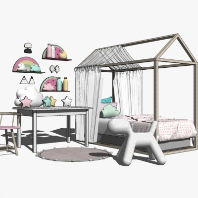 Nordic kids Bed combination