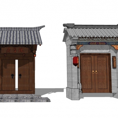 Neo-Chinese Style door weeping door