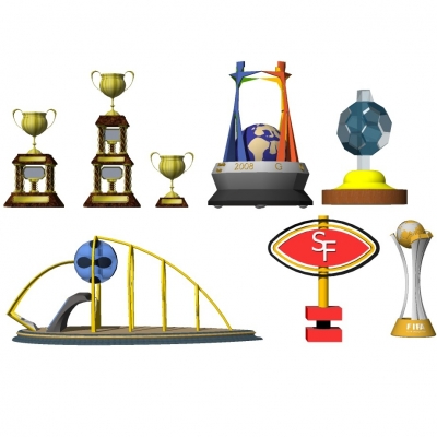 Modern trophy ornaments