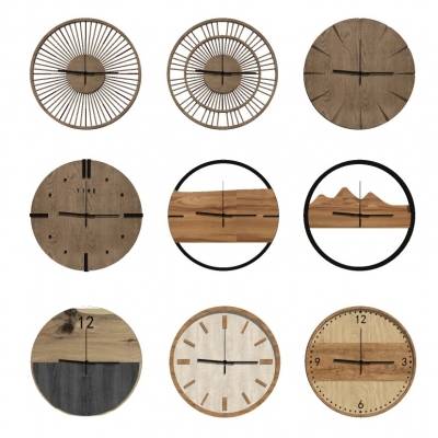 Nordic Log Decorative Wall Clock