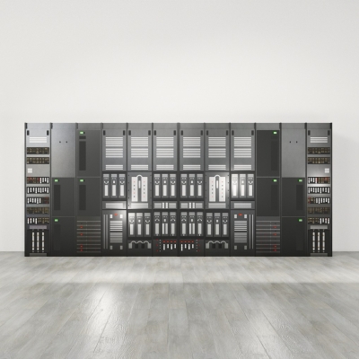 Modern computer room server cabinet