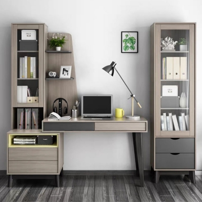 Nordic desk bookcase combination