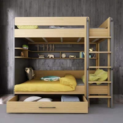 Nordic Solid Wood Children's High and Low Bed