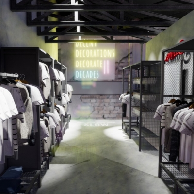 Industrial Style Clothing Store