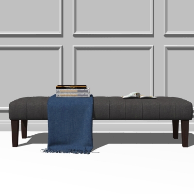 Modern Fabric Bed End Stool Foot