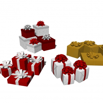 Modern Christmas Gift Box Ornaments