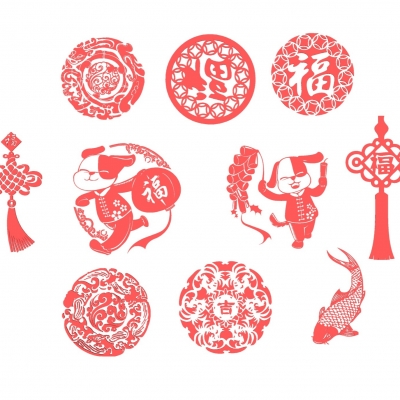 New Chinese-style paper-cut lantern pendant