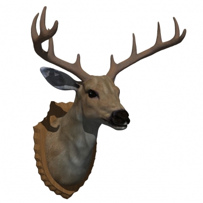 Modern Deer Head Pendant