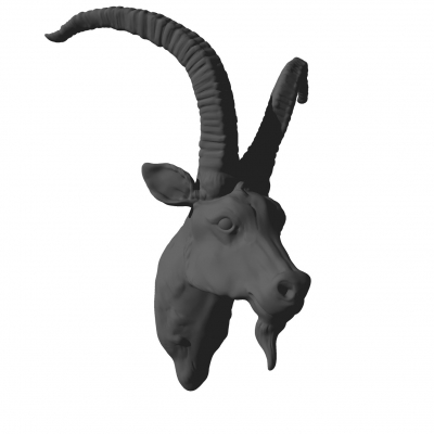 Modern sheep head pendant