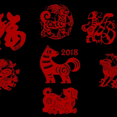 Chinese zodiac paper-cut pendant