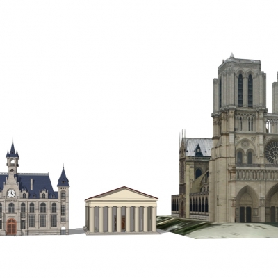 European Classical Notre Dame Pantheon