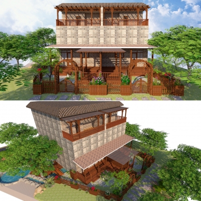 Natural Wind Garden Villa