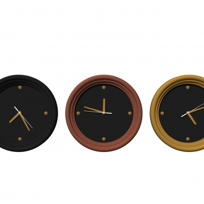 Modern round wall clock