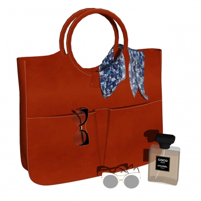 Modern Leather Tote