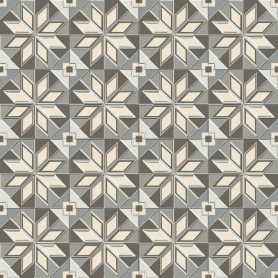 Seven-pointed star mosaic tile