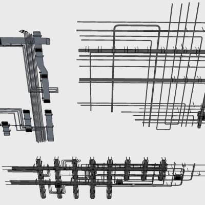 Industrial air conditioning ventilation duct system