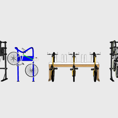 Modern bike rack carport