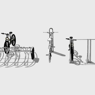 Modern Shared Bike Rack