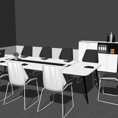 Modern Simple Meeting Table and Chair