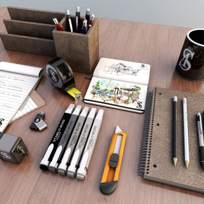 Modern office stationery combination