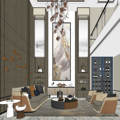 Modern Affordable Luxury Style Villa Lobby