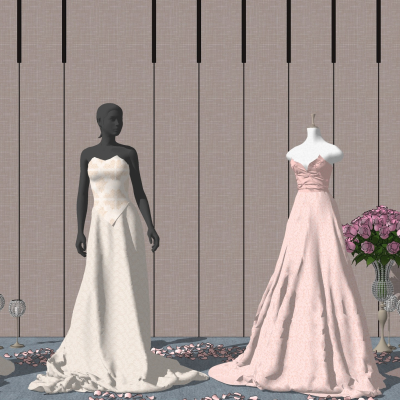 Modern Wedding Dress Model