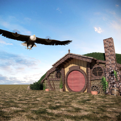 European-style Hobbit Hut Eagle