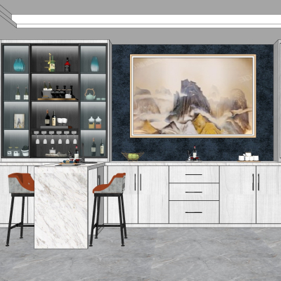 Modern Minimalist Bar Counter