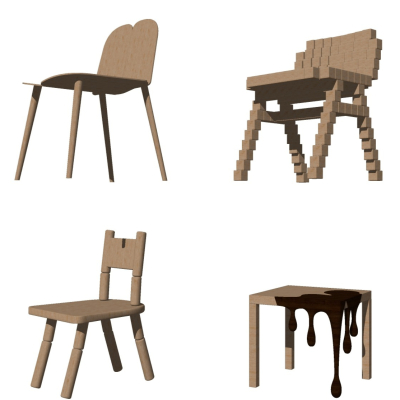 Nordic Solid Wood Children's Chair