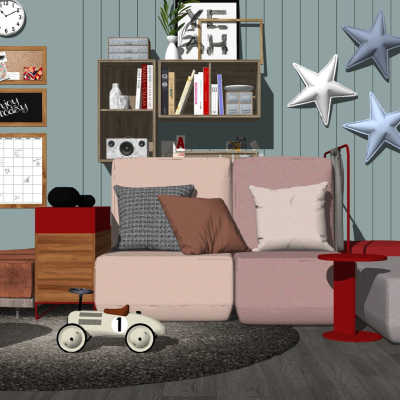 Nordic Children's Sofa Combination