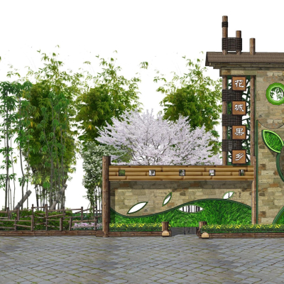 Entrance Gate Design of Natural Wind Ecological Park