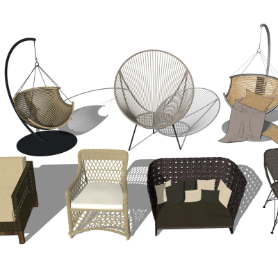 Modern Outdoor Rattan Chair Hanging Chair