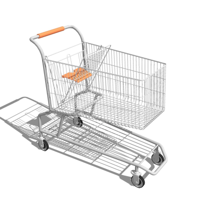 Modern supermarket shopping cart