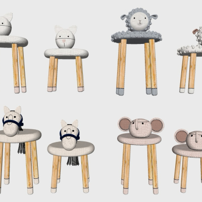 Nordic Solid Wood Children's Stool