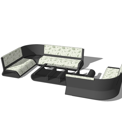 Modern outdoor sofa combination free