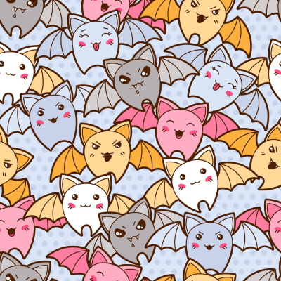 Small Bat Kawaii Seamless Cloth