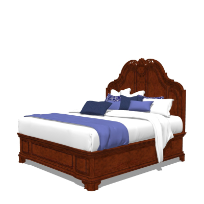 American style solid wood double bed for free