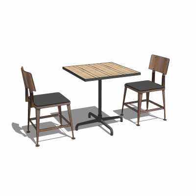 Industrial style leisure tables and chairs free
