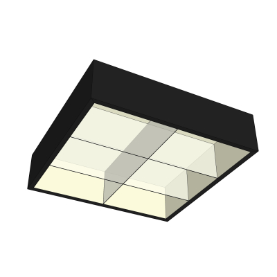 Modern office grid lamp free