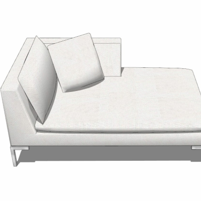 Modern fabric chaise longue free