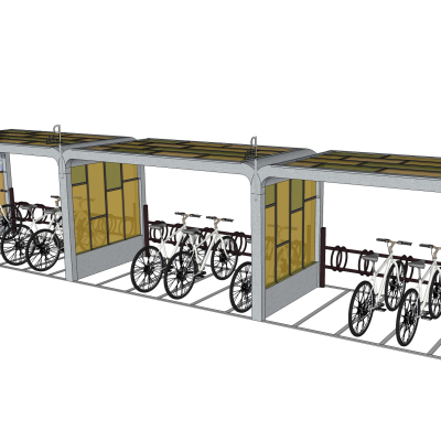 Modern Bicycle Parking Shed